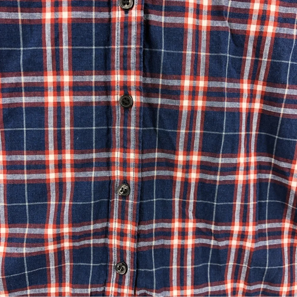J. Crew Shirt Womens XS Blue Red Plaid Button Up Long Sleeve